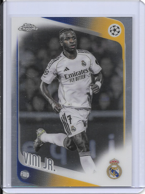 Vinicius Jr 2025-26 Topps Chrome UEFA Base Real Madrid #115