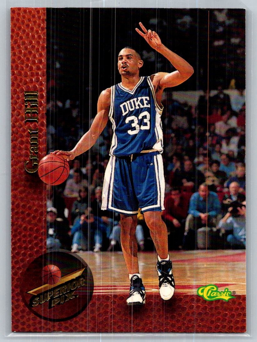 1995 Classic Superior Pix Basketball #3 Grant Hill – VG – Duke Blue Devils