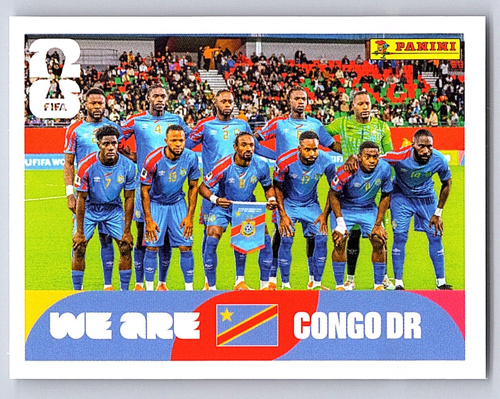 2026 Panini FIFA World Cup Sticker Congo DR Team Photo COD 13 We Are Congo DR