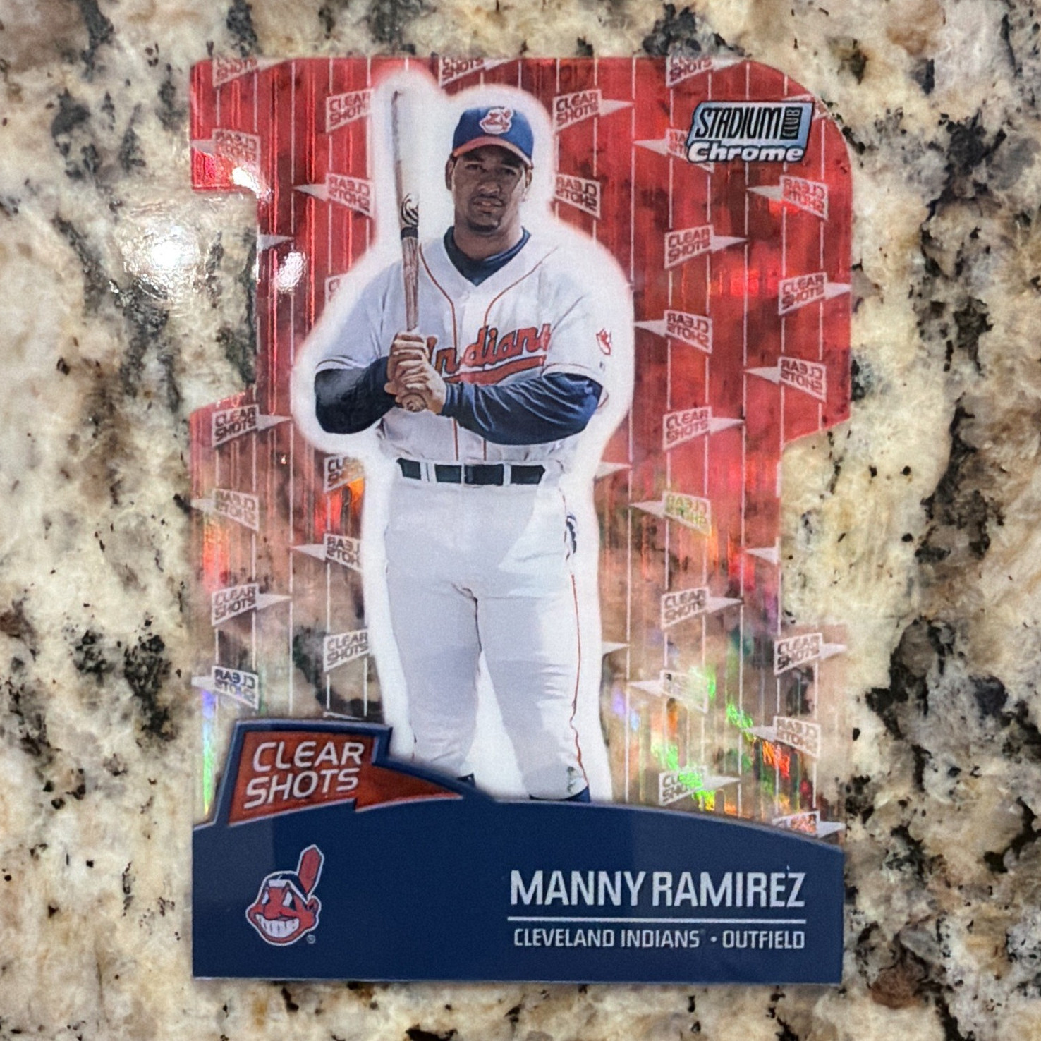 Topps 2000 Stadium Club Chrome Clear Shots Refractor Manny Ramirez #CS8