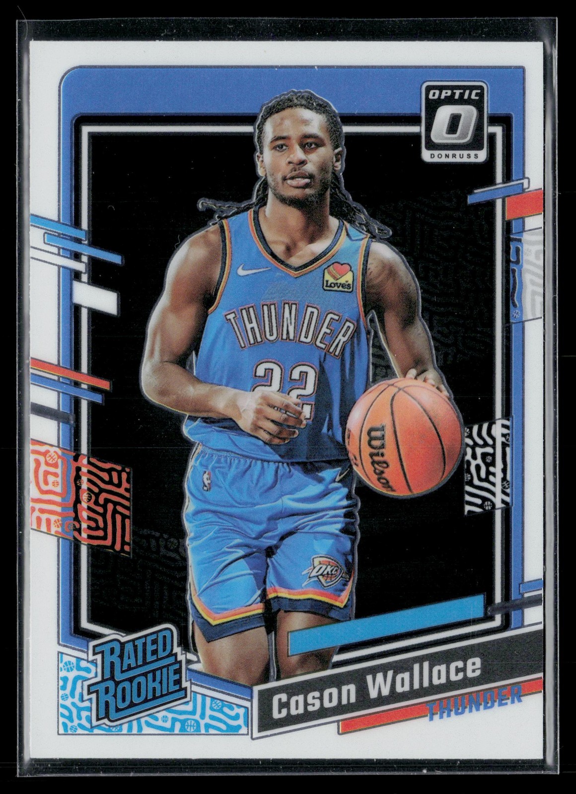 Cason Wallace Rookie 2023-24 Donruss Optic #218 Oklahoma City Thunder