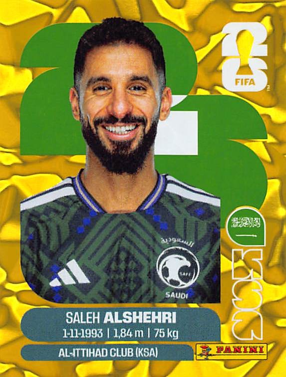 2026 World Cup Gold Crumble #KSA 19 Saleh Al-Shehri