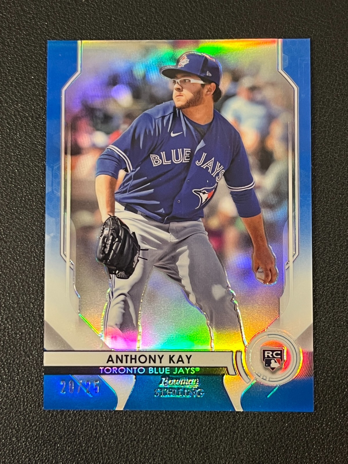 Anthony Kay 2020 Bowman Sterling Rookie Blue Refractor /25 Blue Jays