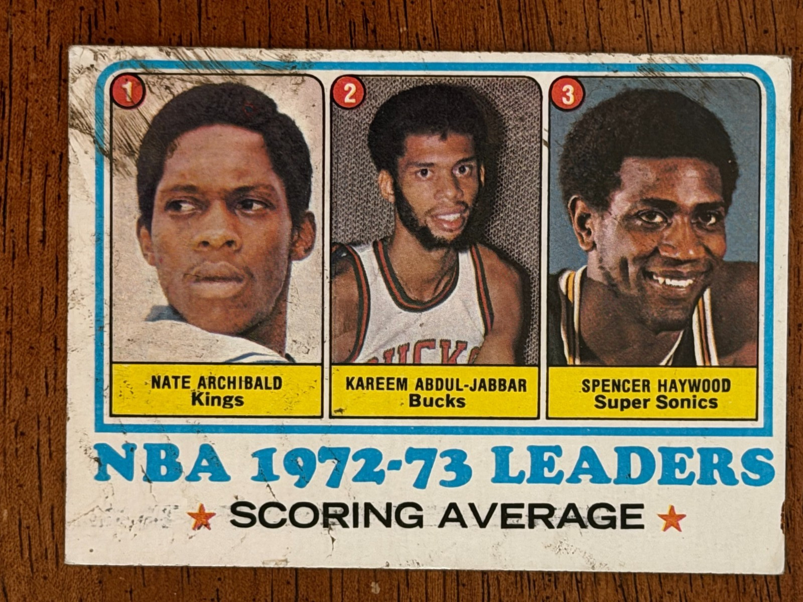 1973-74 Topps NBA Scoring Average Leaders #154 (POOR) (See description)