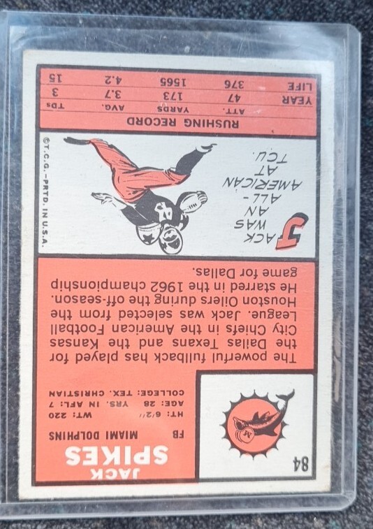 1966 Topps Jack Spikes #84
