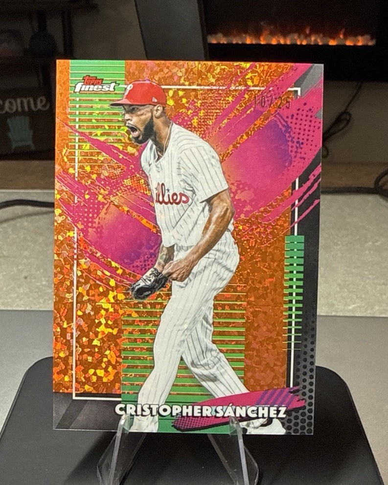 Christopher Sanchez Rare Orange Mini Diamond /25 2026 Topps Finest Phillies
