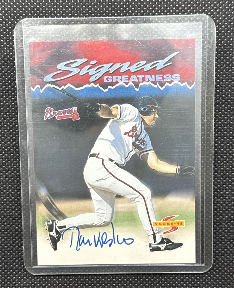 1995 Score – Signed Greatness Ryan Klesko #SG1 /6100 (AU) Auto