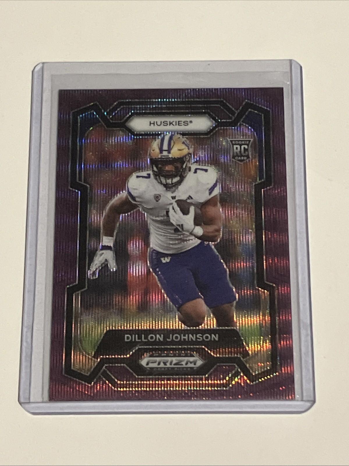 2024 Panini Prizm Draft Picks – Dillon Johnson #173 Purple Wave Prizm (RC)
