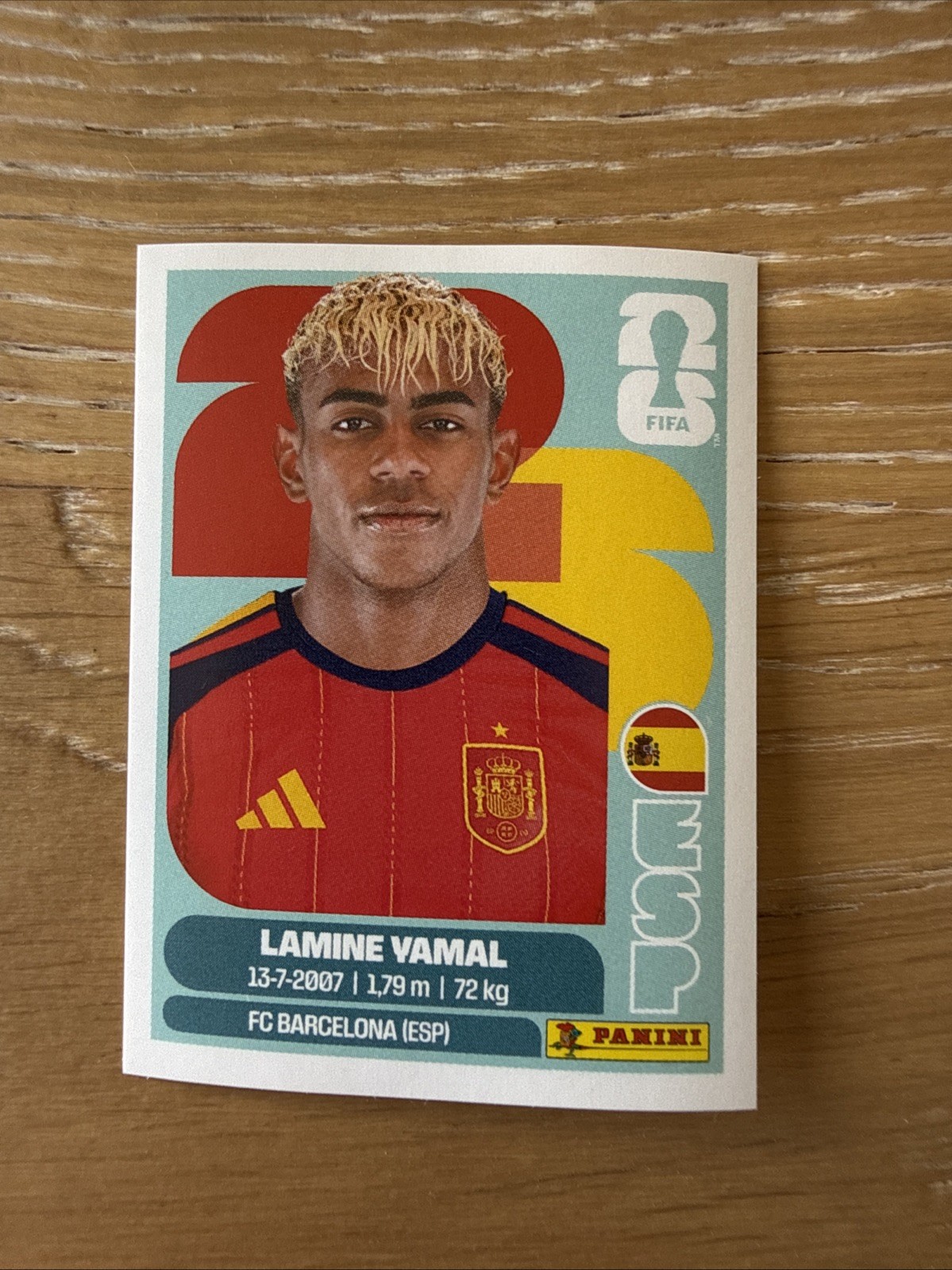 Panini FIFA World Cup 2026 Lamine Yamal ESP 15 Spain Sticker