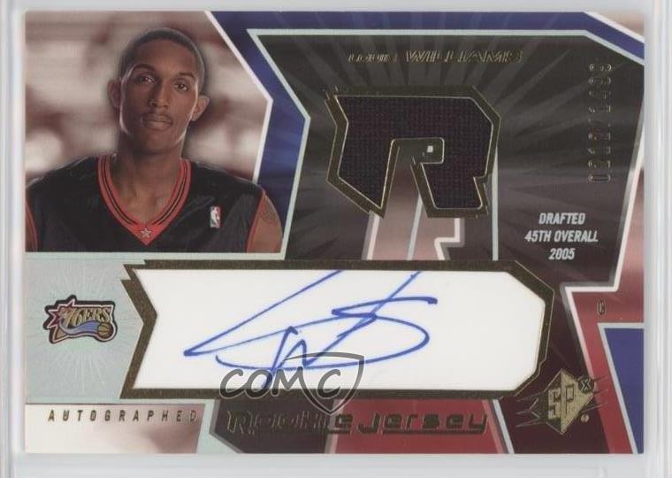 2005-06 SPx Jersey 212/1499 Lou Williams Louis #126 Rookie Auto RC 13oq