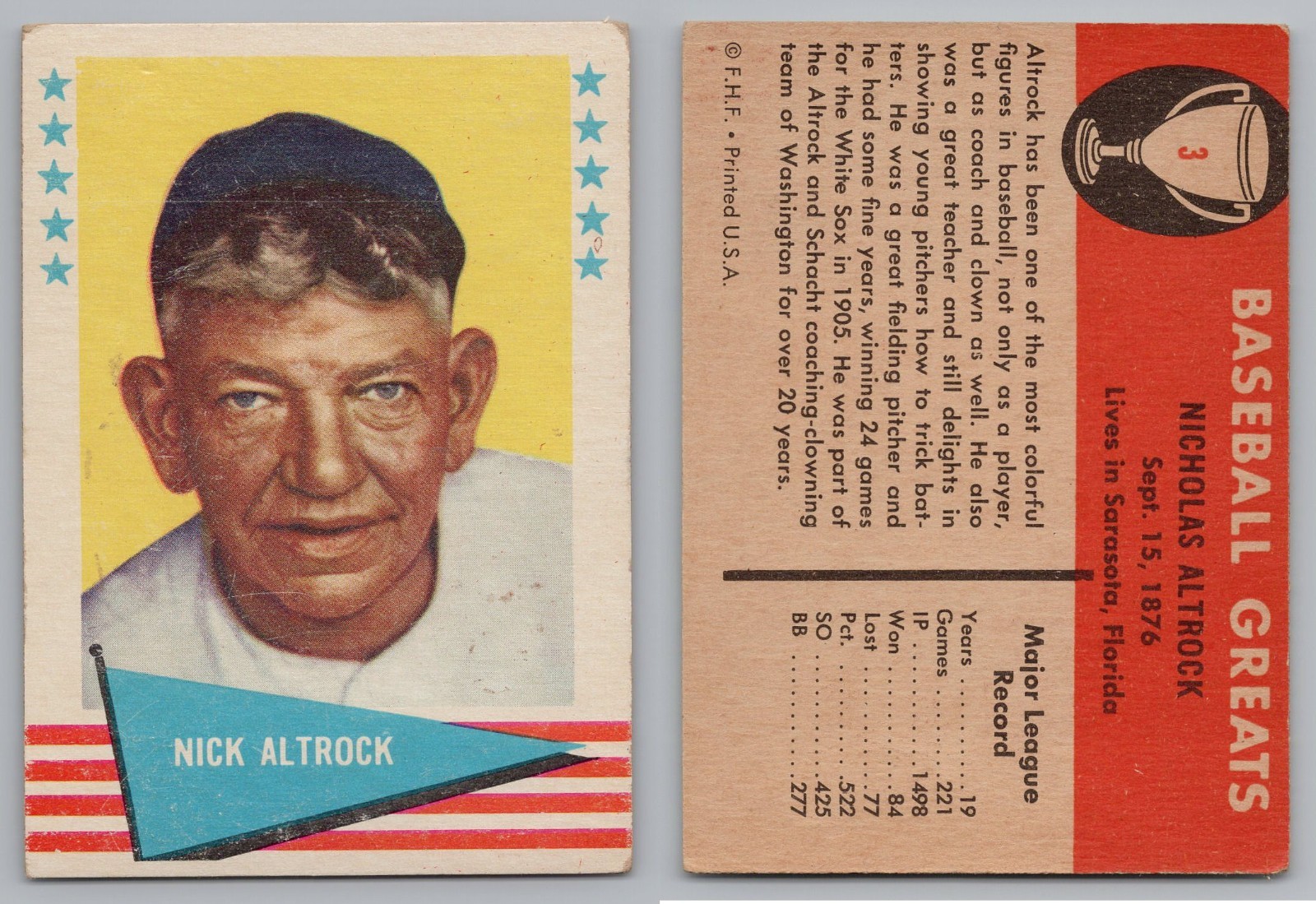 JACK SPIKES 1962 Vintage Fleer #23 Dallas Texans