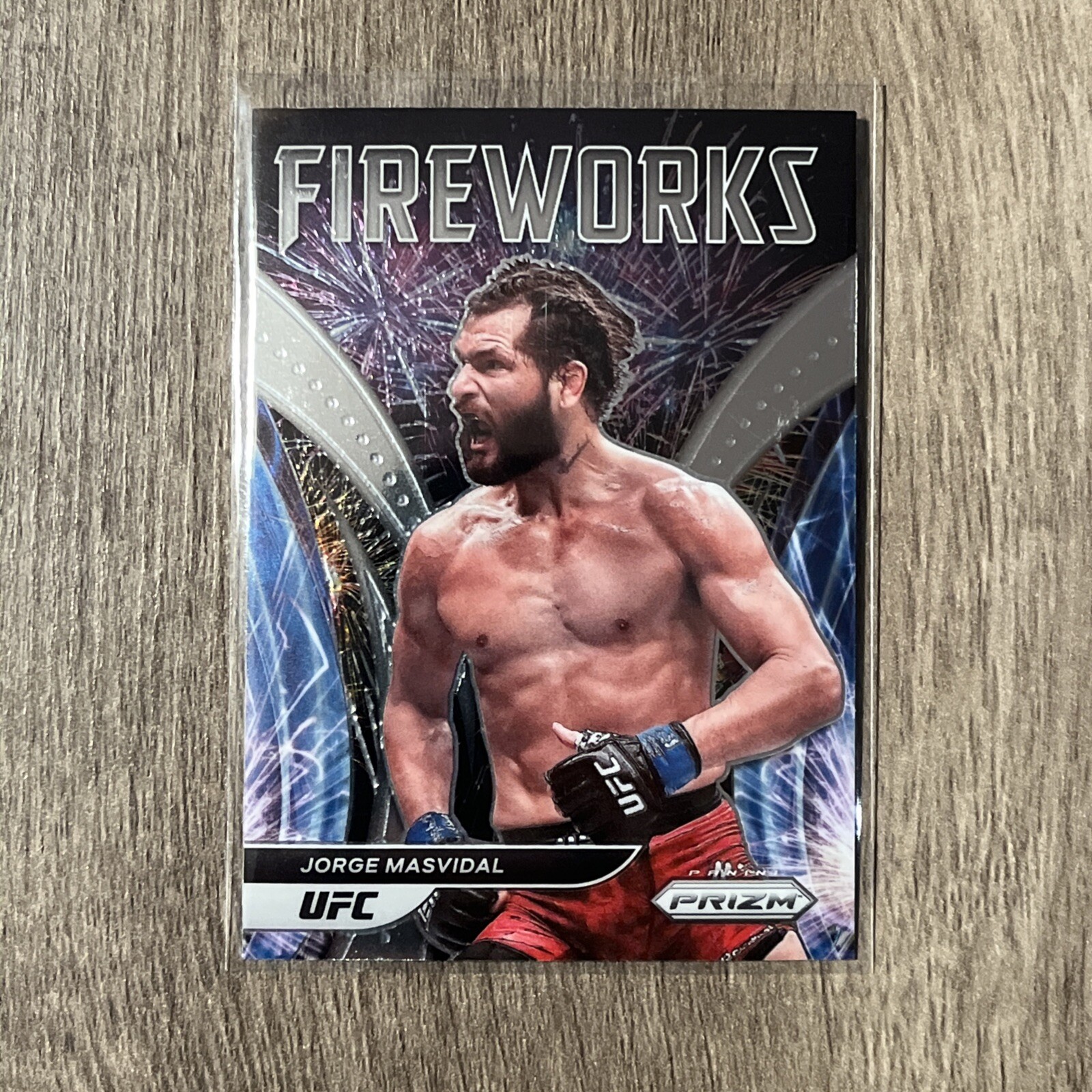 2022 Panini Prizm UFC Fireworks #1 Jorge Masvidal