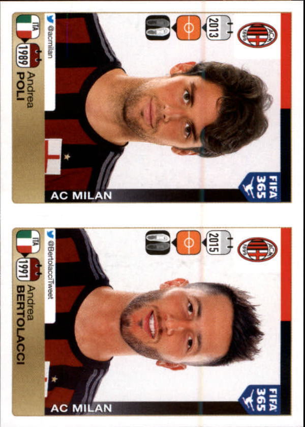 2015-16 Panini FIFA 365 Sticker Singles #603-854 (Pick Your Sticker Cards)