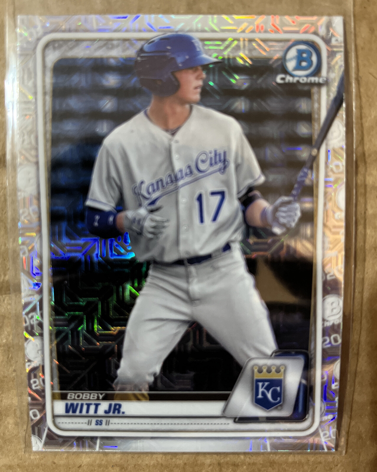 BOBBY WITT JR. 2020 BC Prospects MOJO REFRACTOR #BCP-160 Royals MINT FO4598