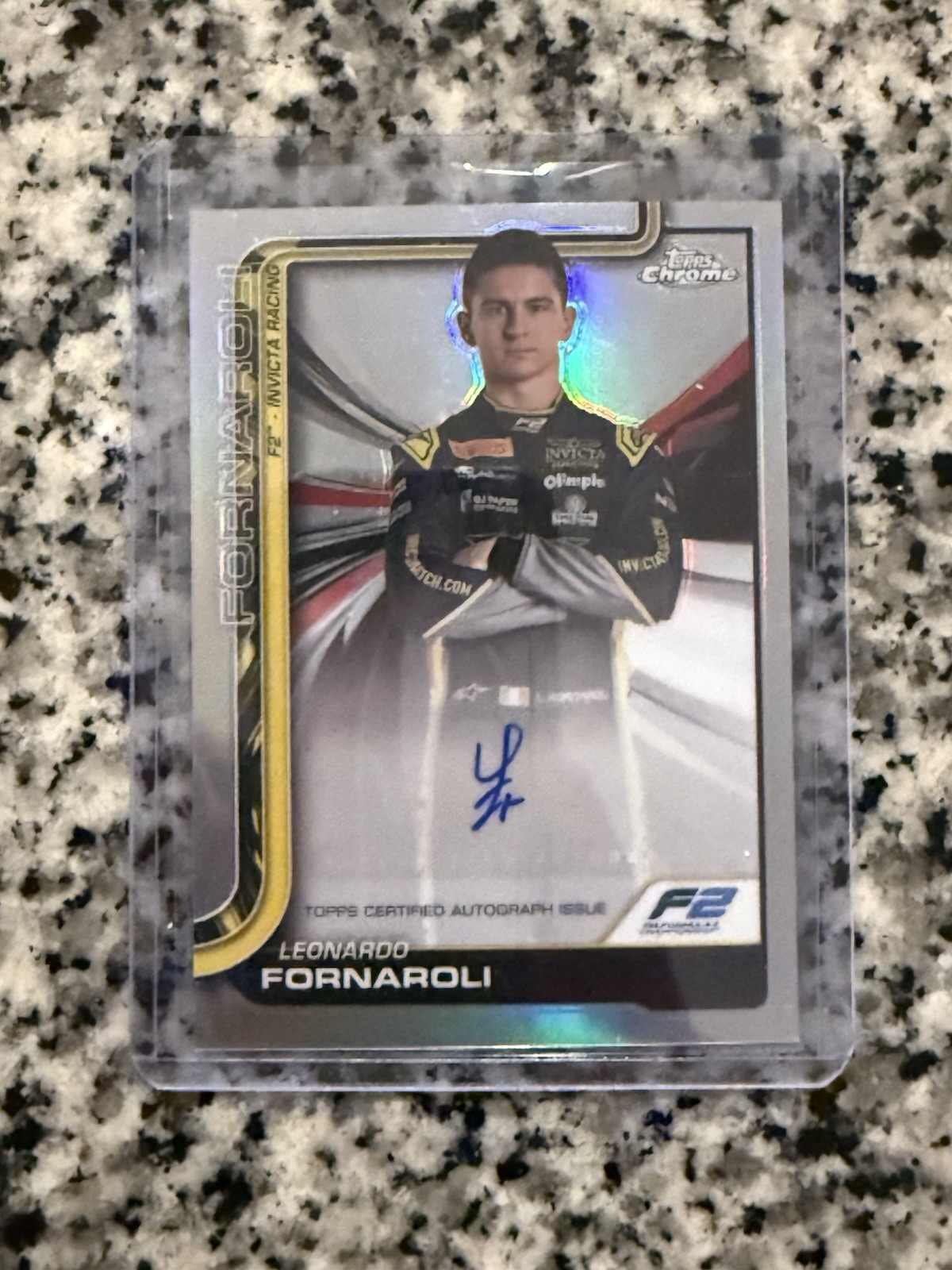 2025 Topps Chrome Formula 1 – Autographs Leonardo Fornaroli #CAC-FOR (AU, RC)