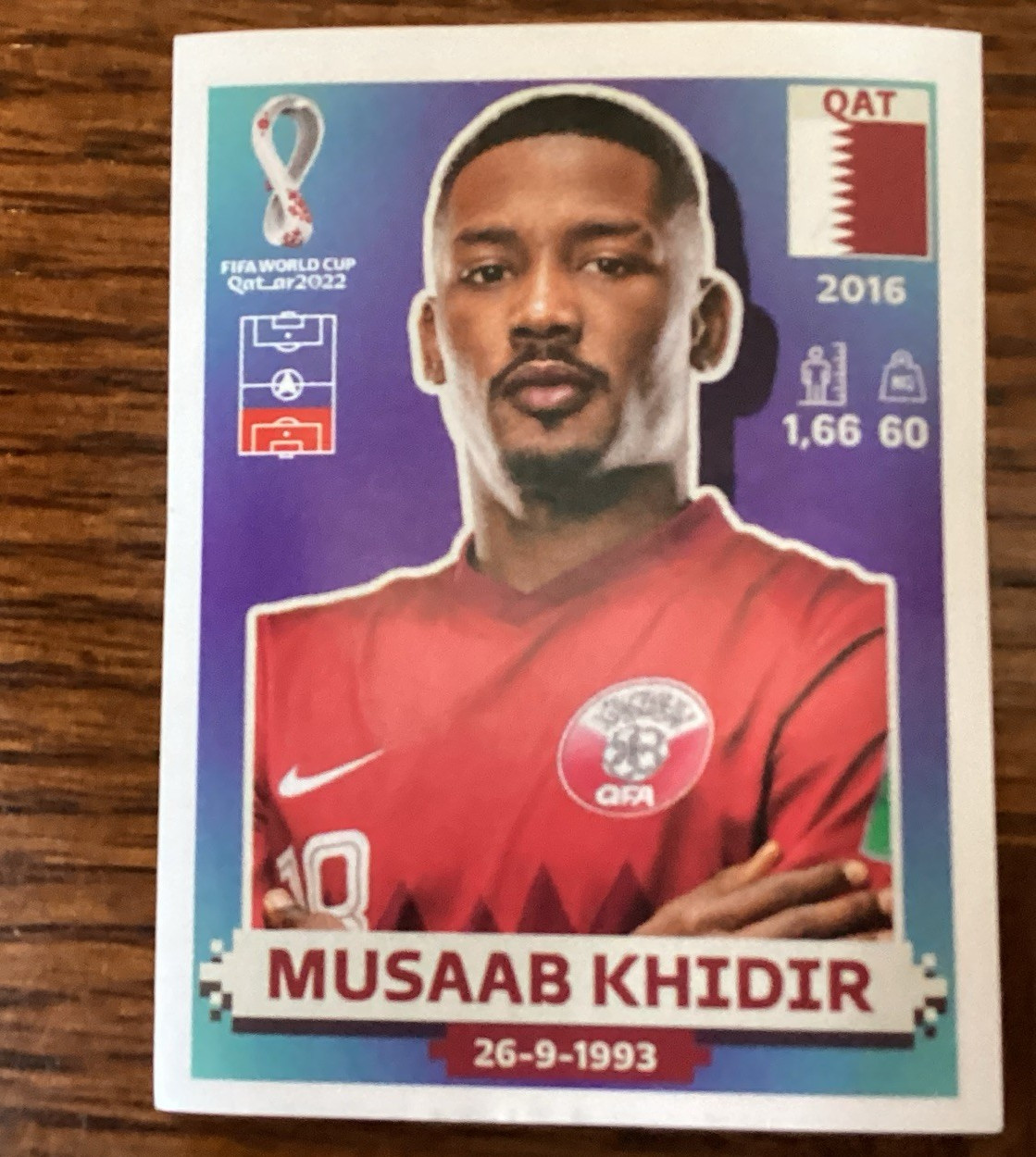Panini FIFA World Cup Qatar 2022 Sticker QAT 8 Musaab Khidir Qatar