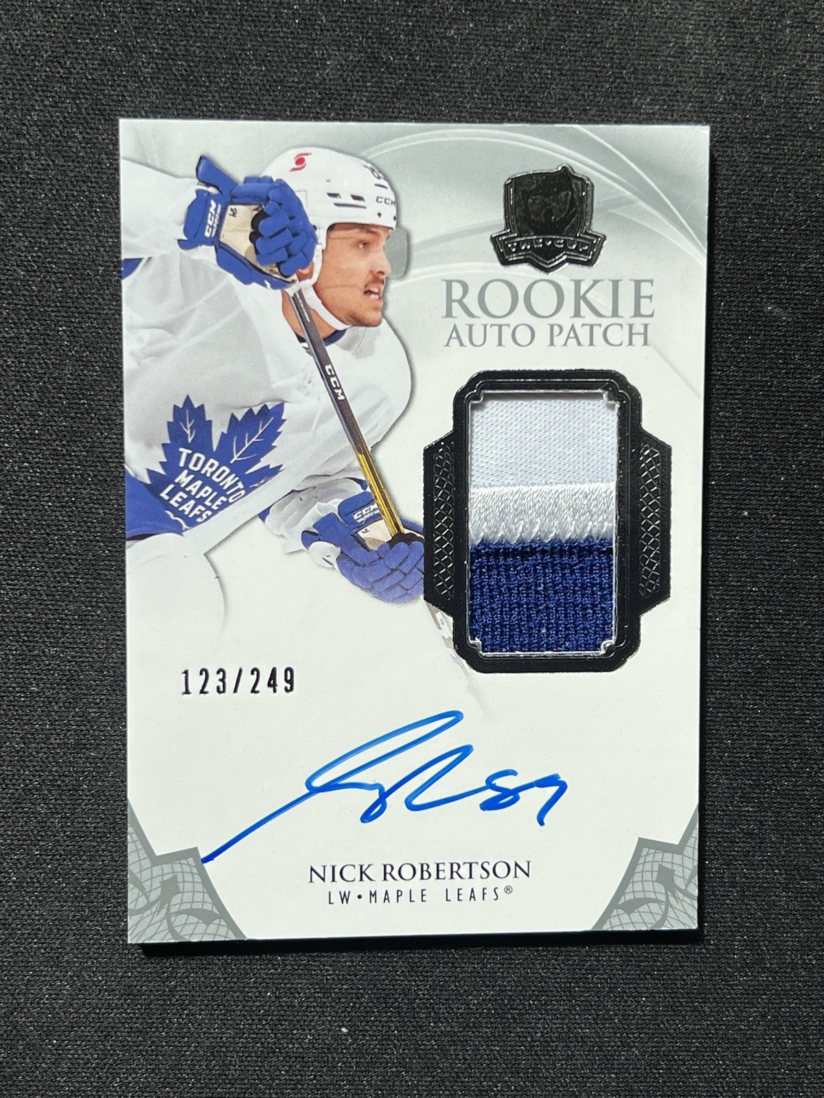 2020 UPPER DECK THE CUP #124 NICK ROBERTSON ROOKIE PATCH AUTO RC /249