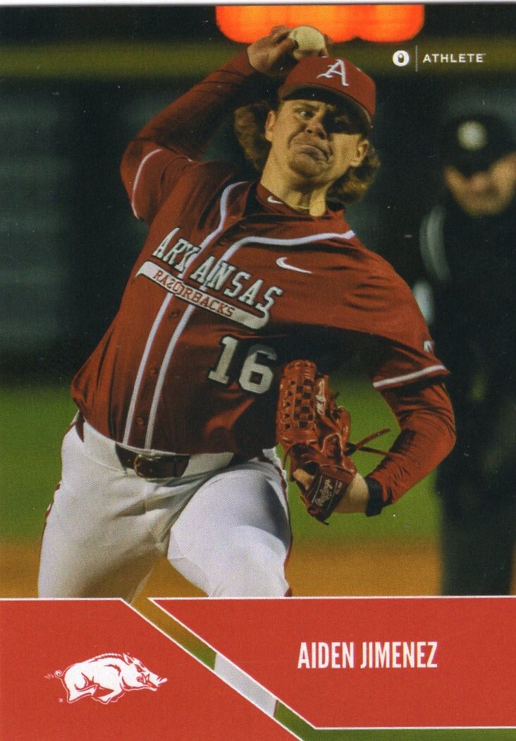 ONIT Athlete 2025 Arkansas Razorbacks Baseball Team Trading Cards – You Pick