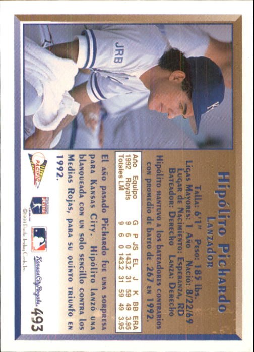 1993 Pacific Spanish #493 Hipolito Pichardo – BB