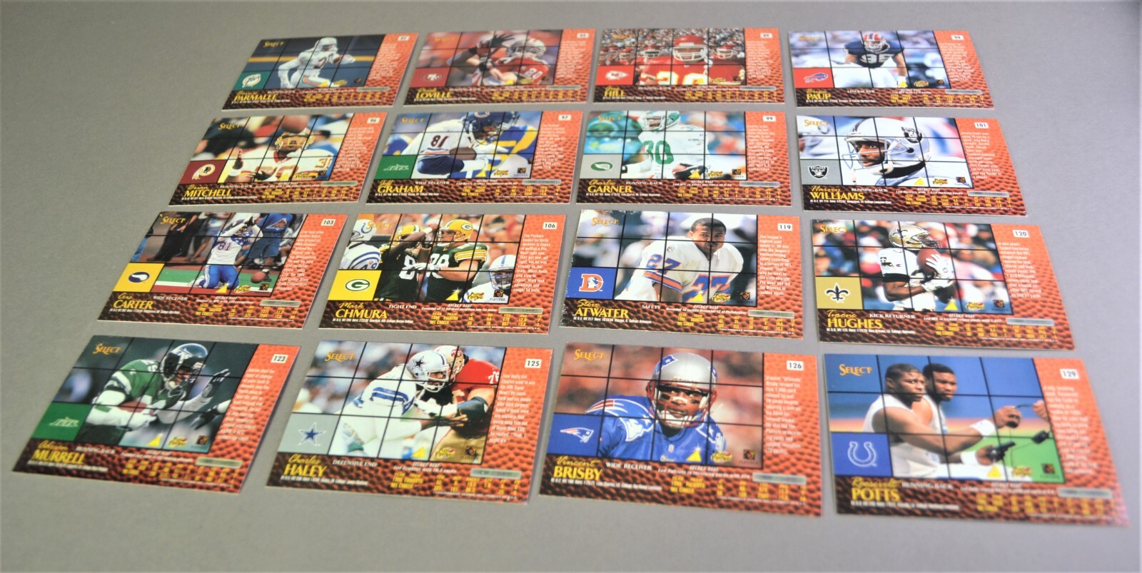 1996 Select NFL Football Trading Sports Cards Various Players – Your Choice