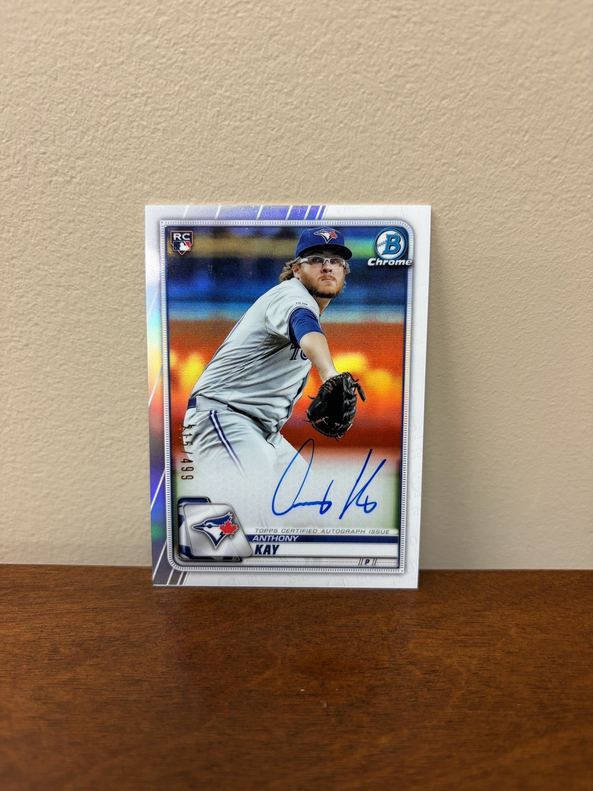 ‘20 Bowman Chrome Anthony Kay RC Auto /499 #CRA-AK