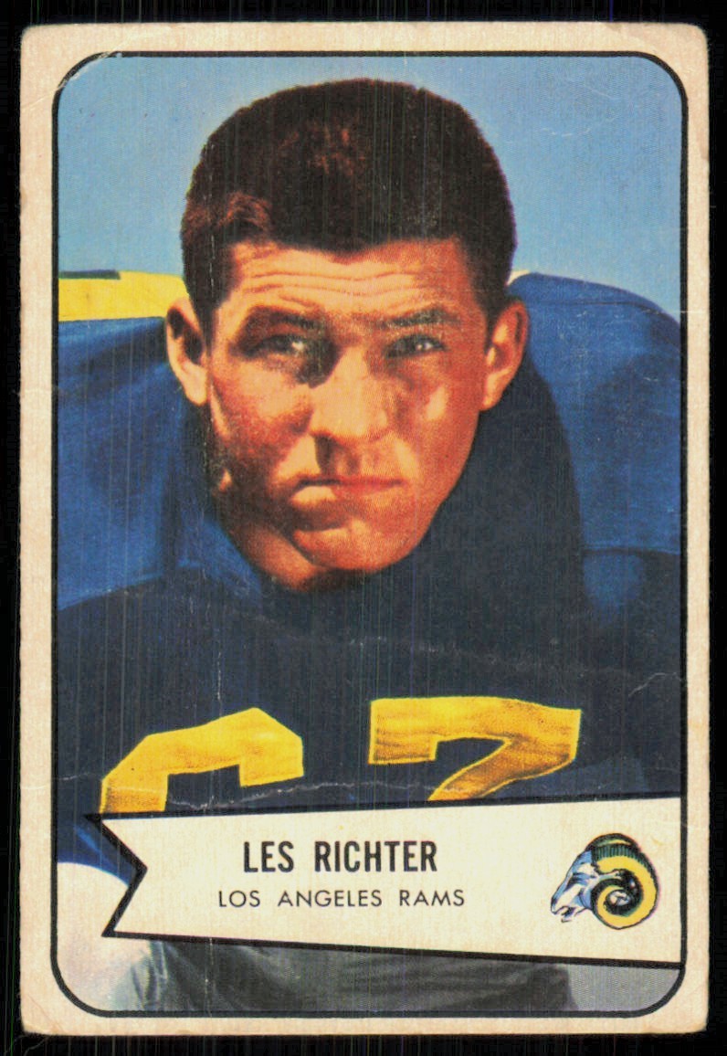 1954 Bowman Les Richter Los Angeles Rams #78