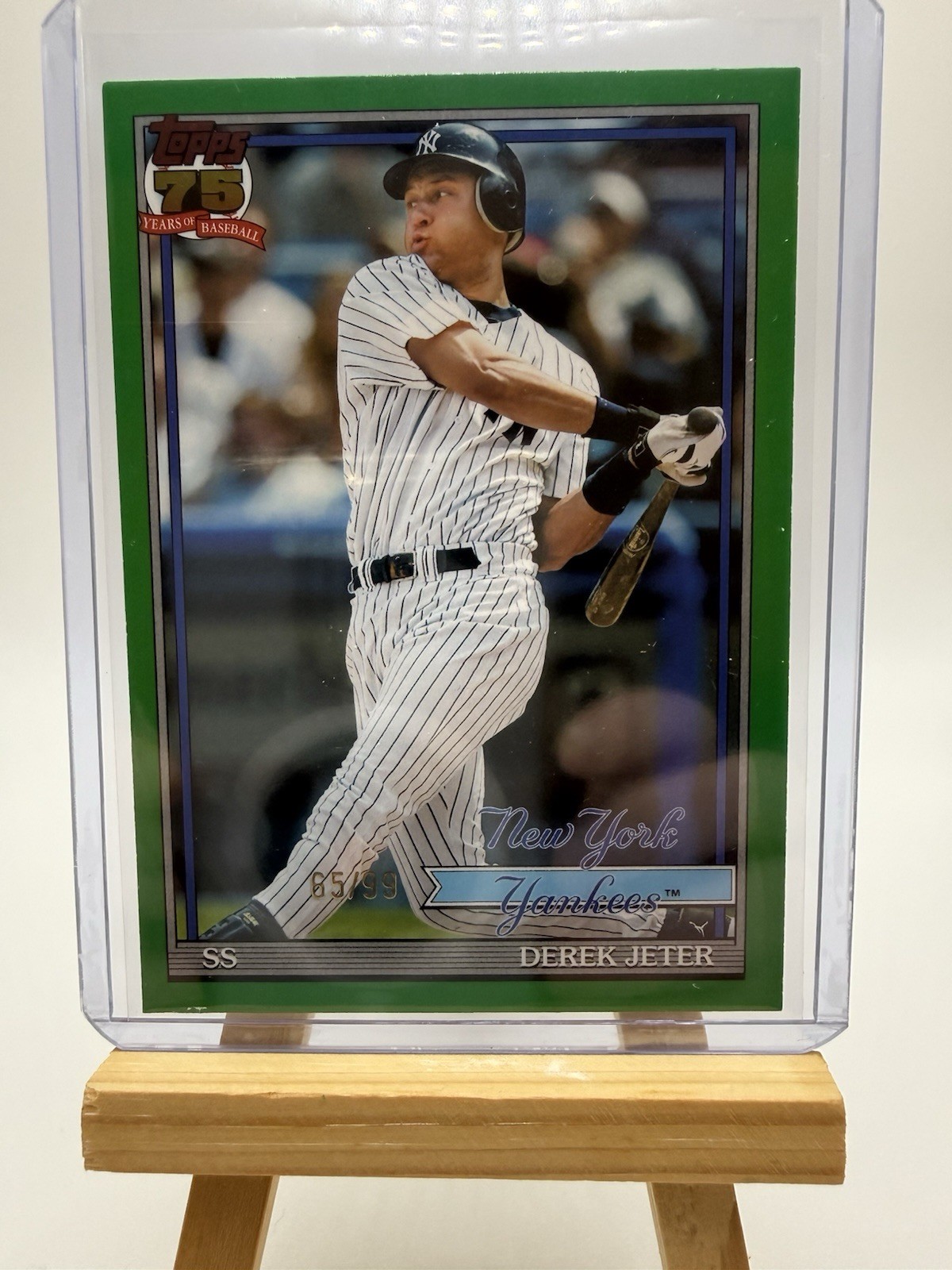 Topps 2026 Series 1 Derek Jeter 1991 Green /99 T91-30