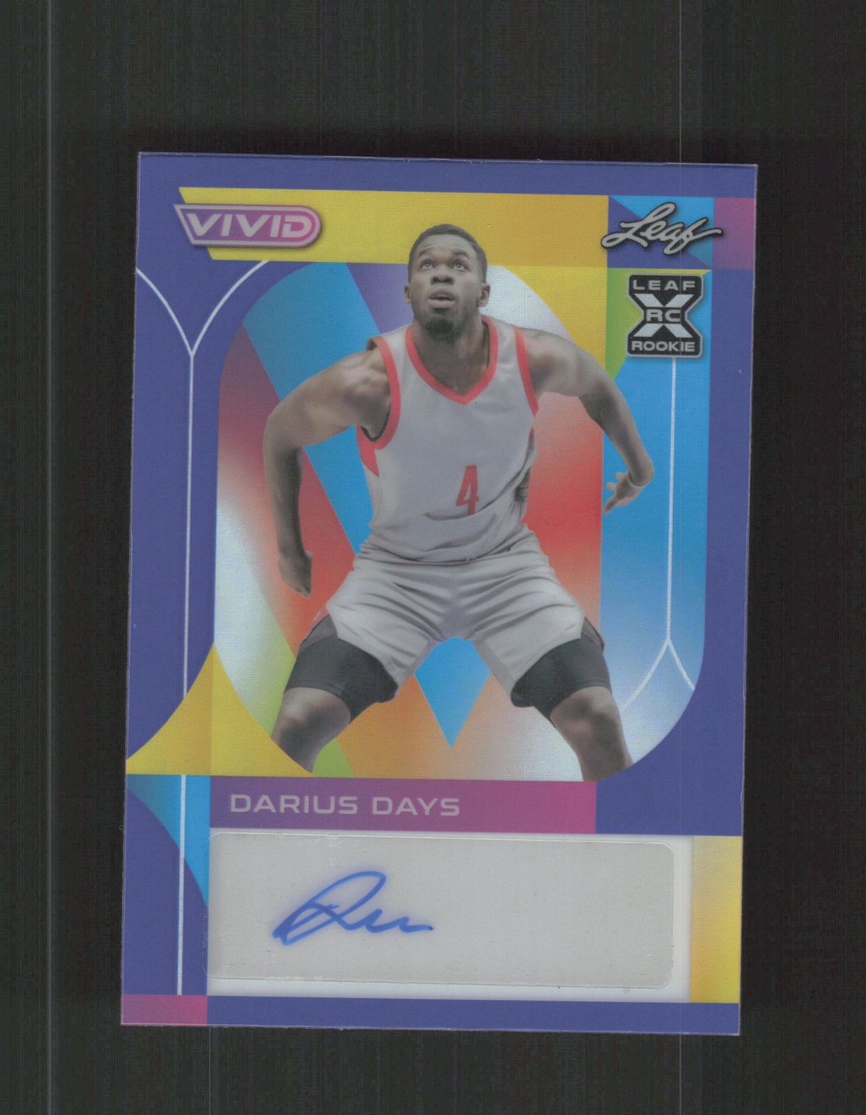 2022-23 Leaf Vivid #BA-DD1 Darius Days Blue /30