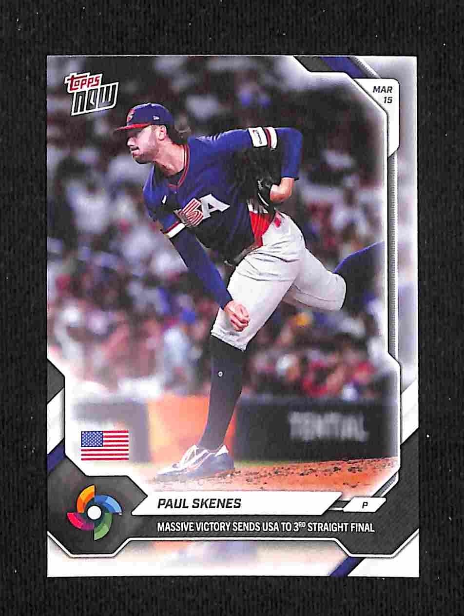 2026 Topps Now – Paul Skenes World Baseball Classic Massive Victory #WB35 USA