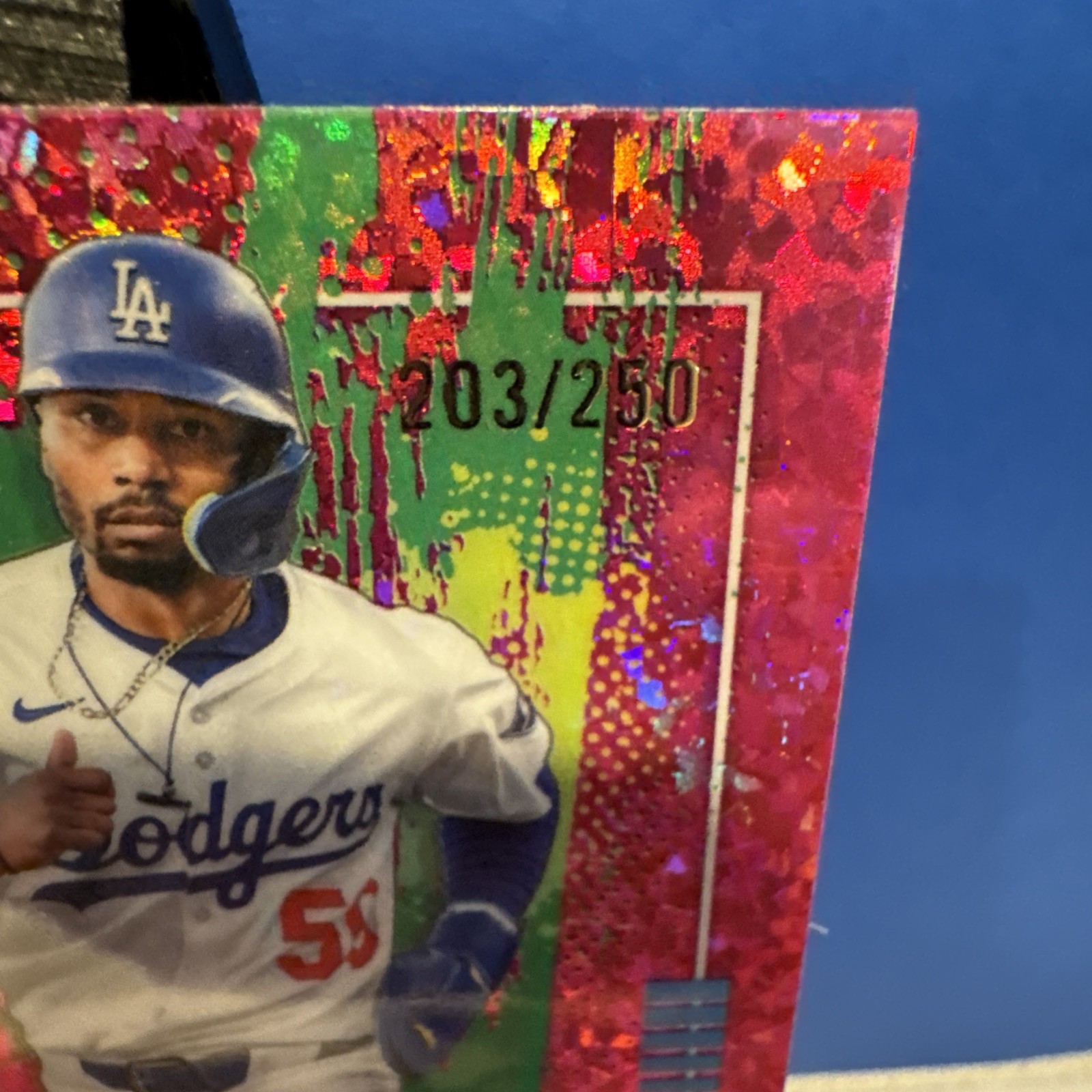 2026 Topps Finest – Common Mookie Betts #45 Pink Mini Diamonds Refractor /250