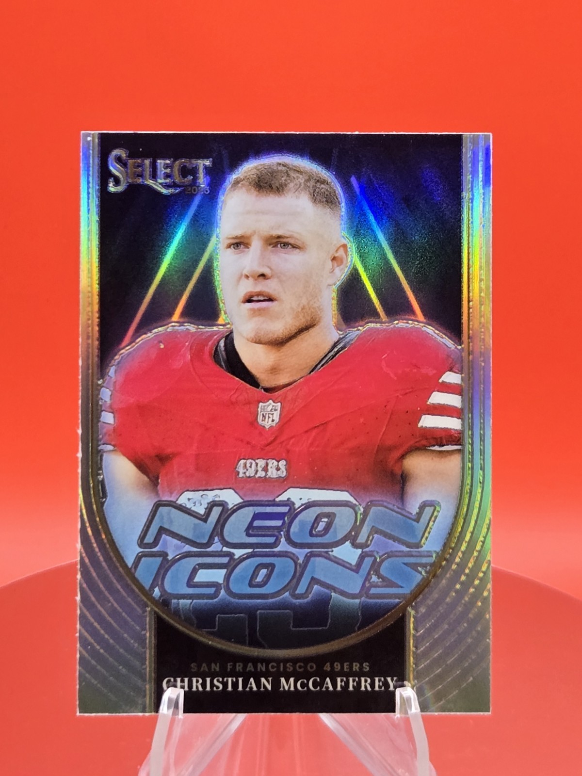 2023-24 Panini Select Christian McCaffrey Nein Icons Silver SP #NI-CMC 49ers