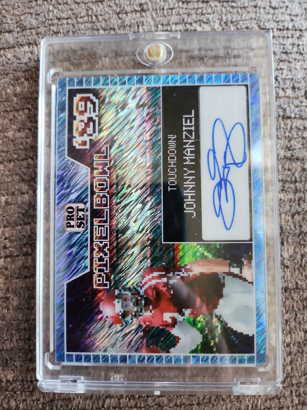2024 Leaf Collective Pro Set Pixel Bowl ’89 Johnny Manziel Autograph 21 Of 25