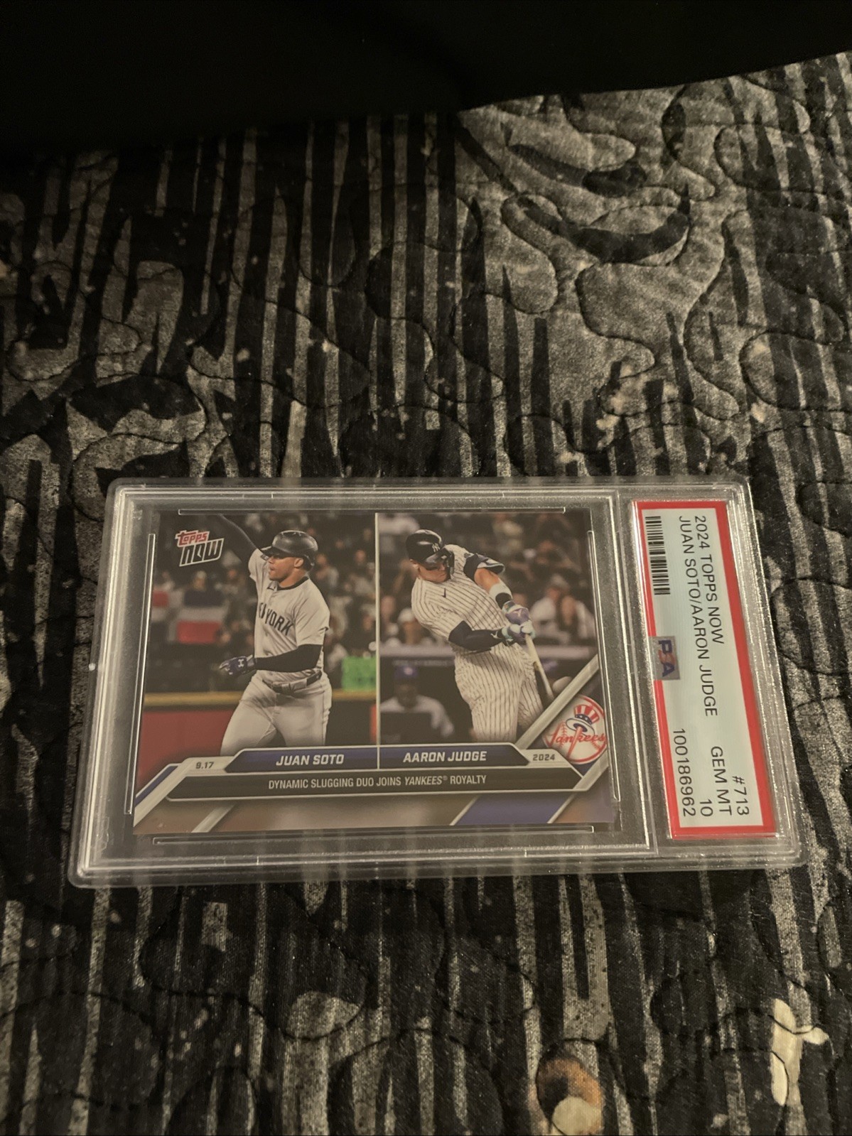2024 POP 109👈TOPPS NOW⚾️A.JUDGE/J.SOTO #713 YANKEE ROYALTY👉PSA 10 VERY RARE !!