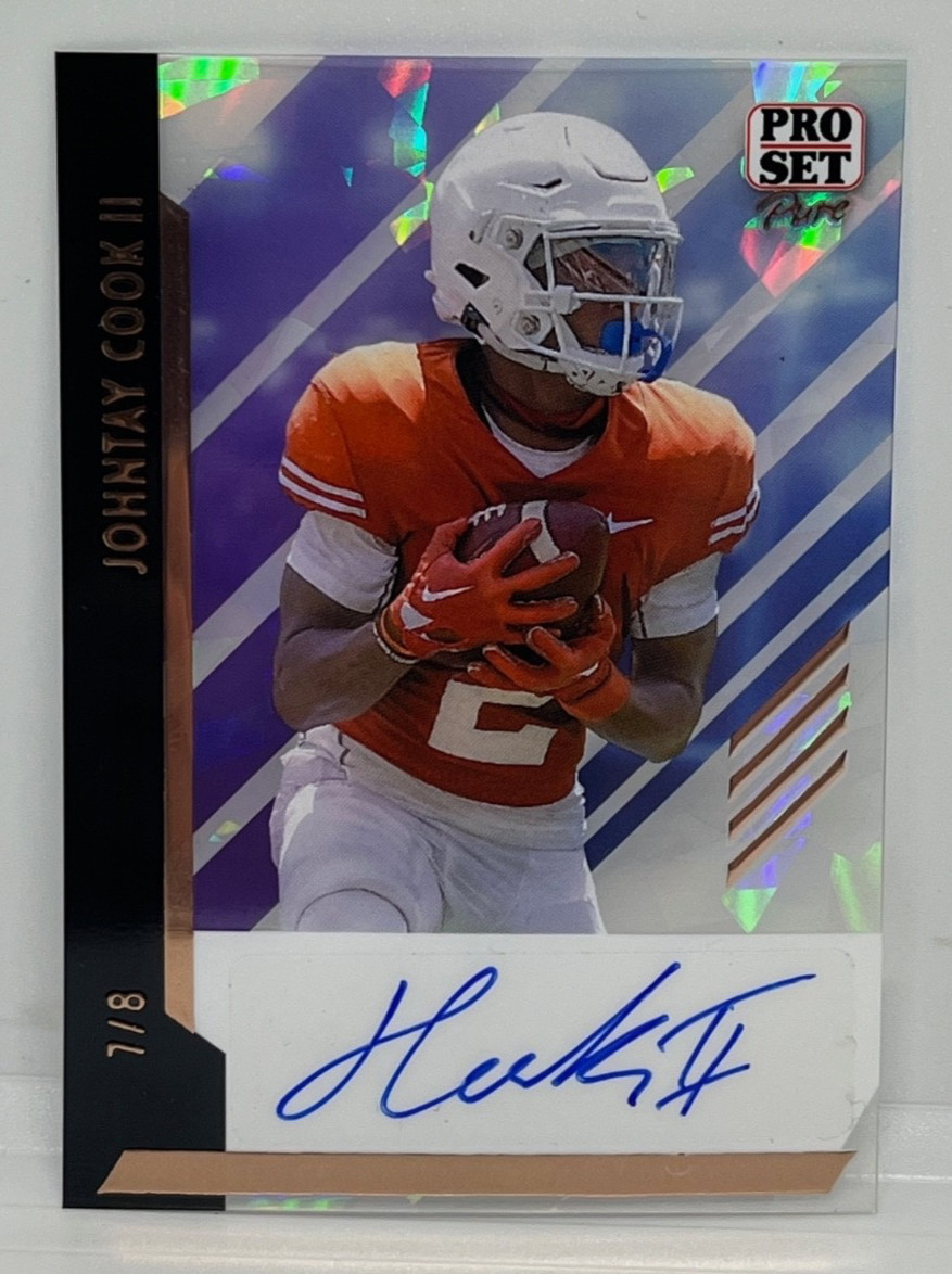 2024 Leaf Pro Set Pure Crystal #BA-JC1 Johntay Cook II AUTO /8 NCAA
