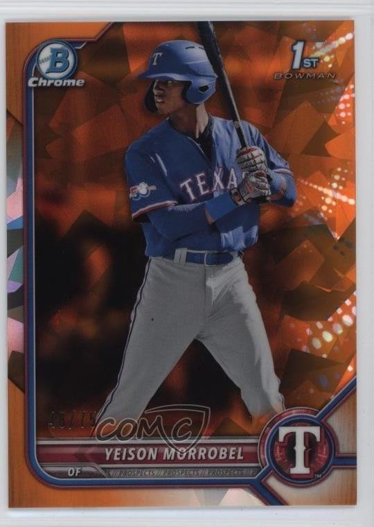2022 Bowman Chrome Sapphire Prospects Orange 48/75 Yeison Morrobel #BCP-200 1ti6