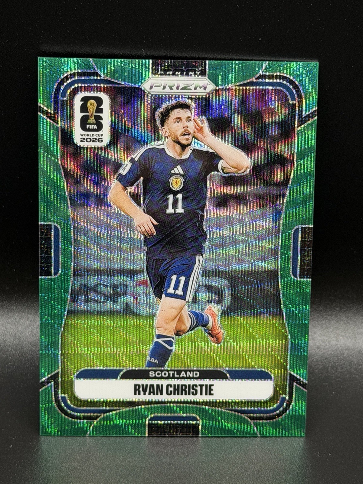 2026 Prizm FIFA World Cup Green Wave Prizm #390 Ryan Christie Scotland /5 SSP