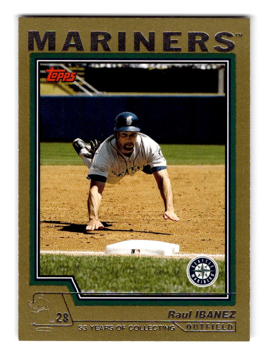 2004 Topps Traded & Rookies #T42 Raul Ibanez Gold #/2004 Seattle Mariners
