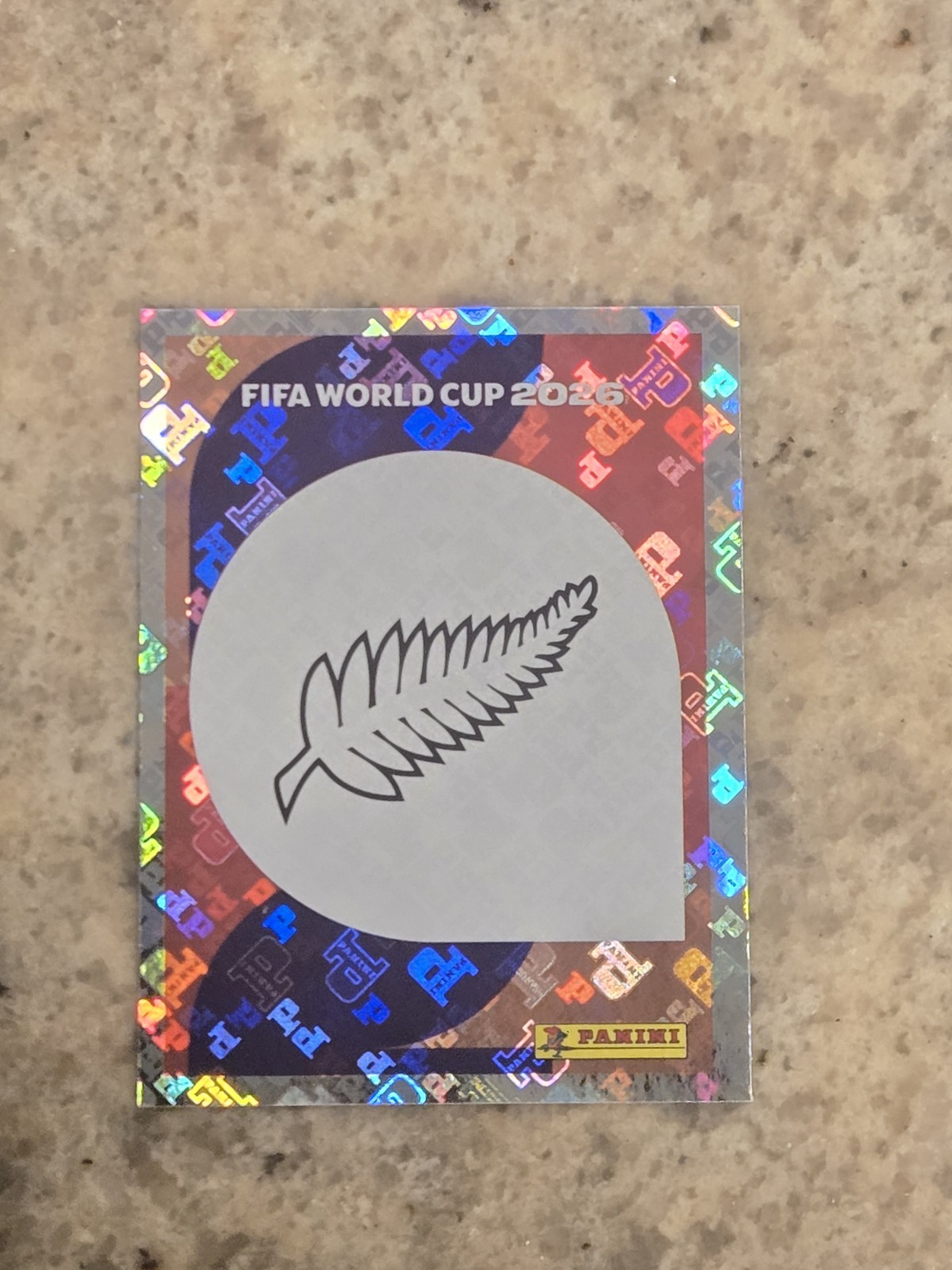 Panini World Cup 2026 New Zealand Team Logo Emblem Foil Sticker NZL1 Soccer FIFA