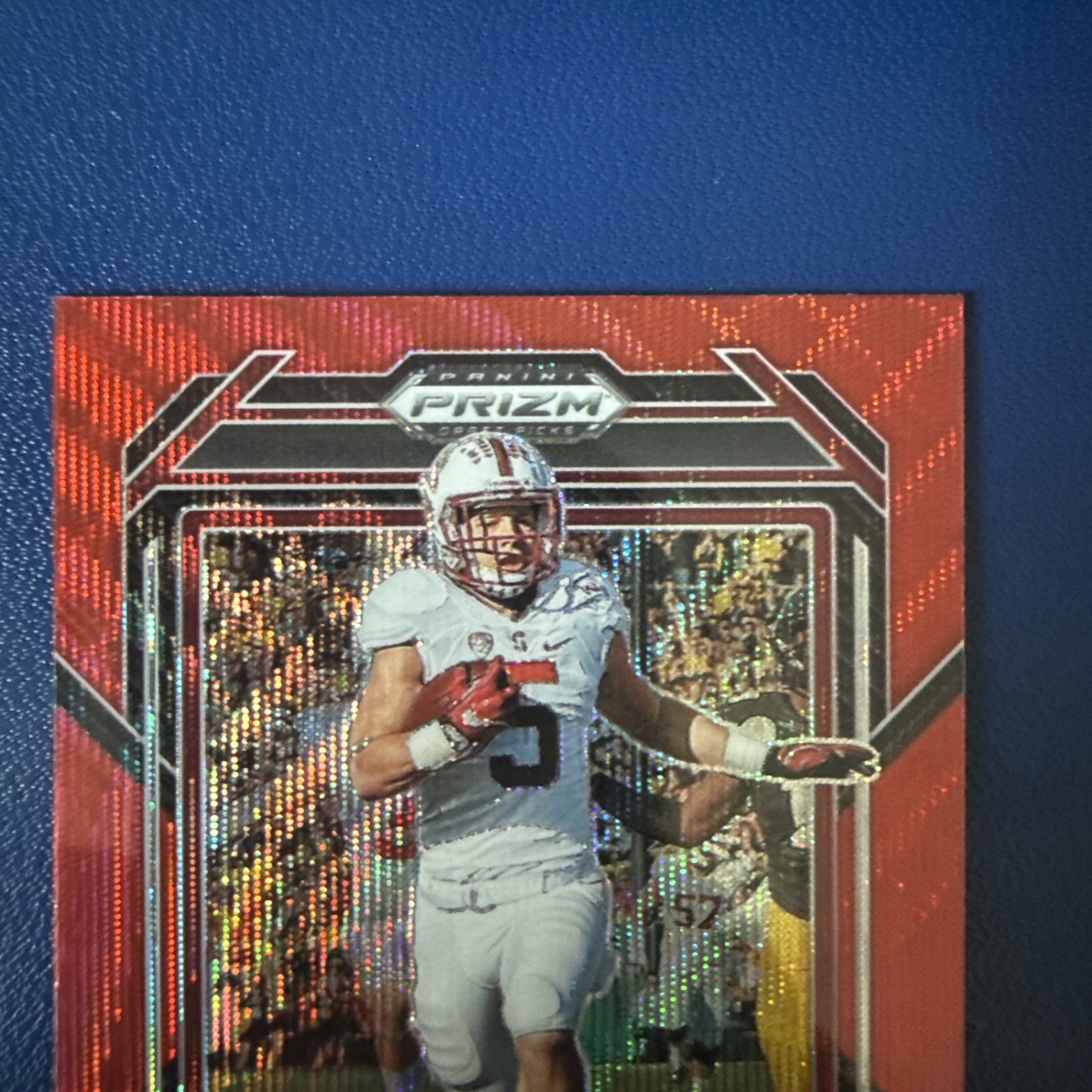2023 Panini Prizm Draft Picks – Christian McCaffrey #17 Ruby Wave Prizm