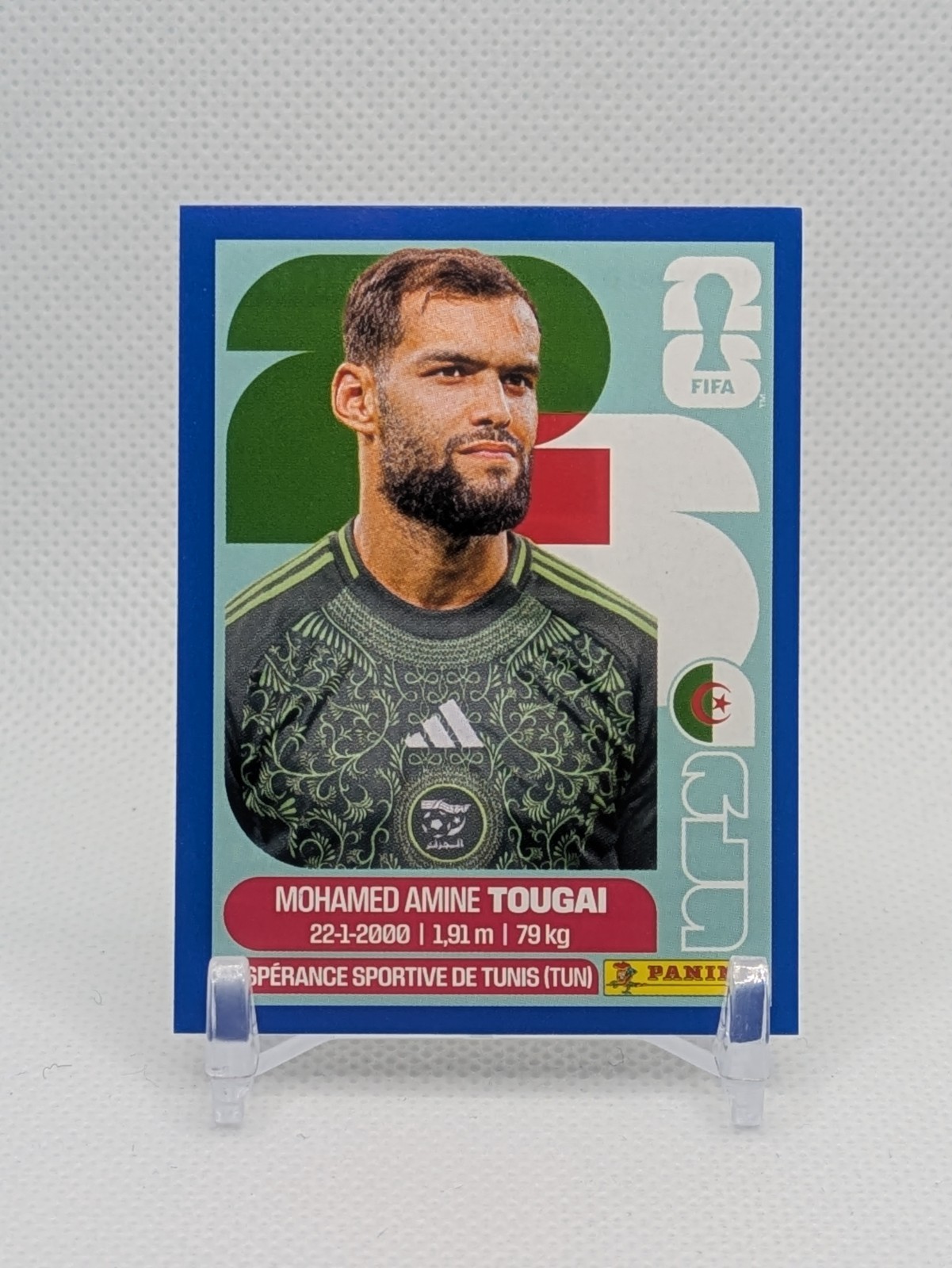 2026 Panini FIFA World Cup Sticker Mohamed Amine Tougai ALG 6 Blue Algeria