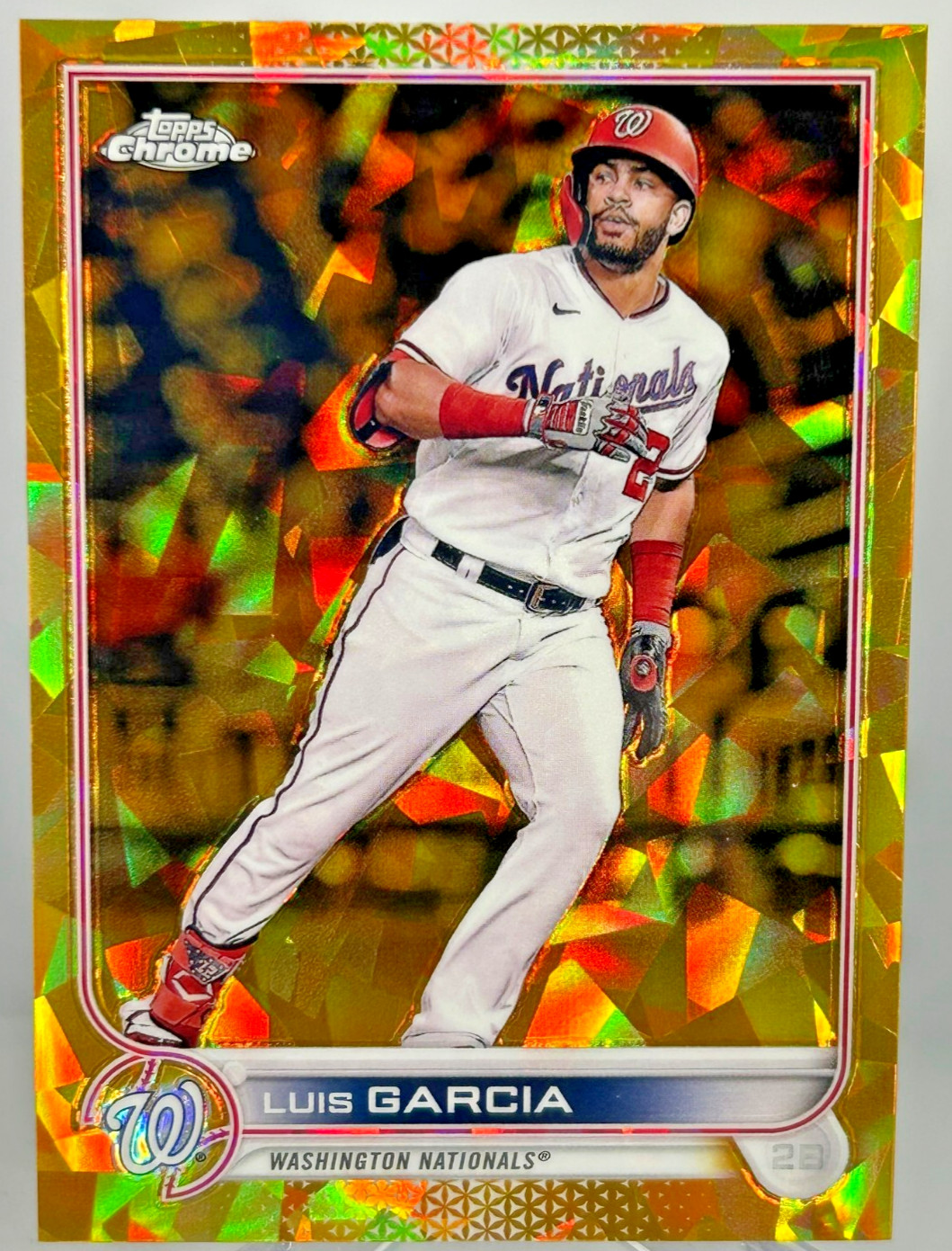 2022 Topps Chrome Sapphire Edition Luis Garcia Nationals Gold #472 /50