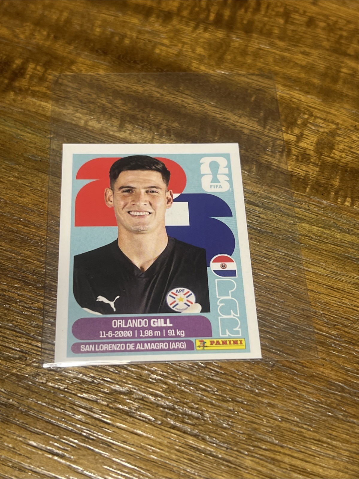 Panini FIFA World Cup 2026 Sticker PAR3 Orlando Gill – Paraguay