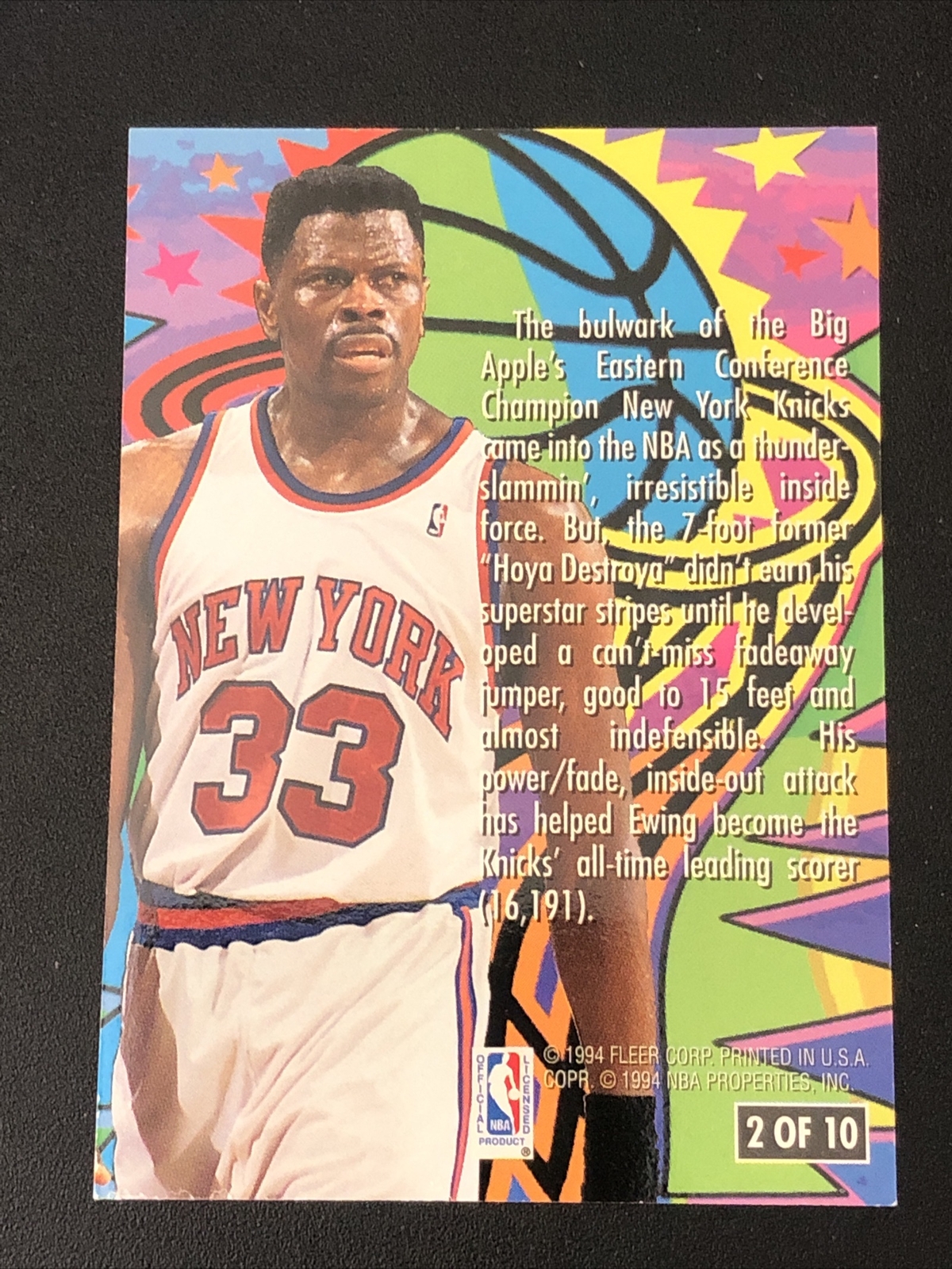 1994-95 Ultra Scoring Kings Patrick Ewing #2