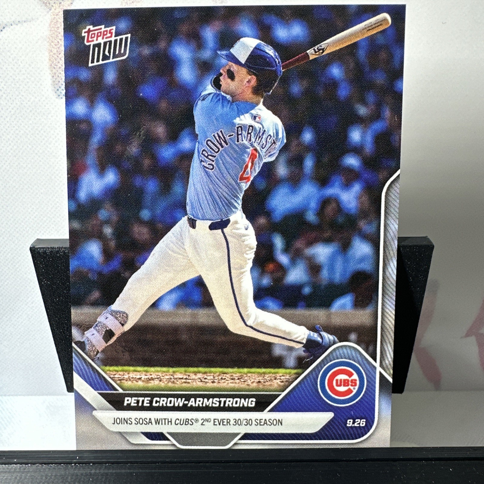 2025 Topps Now MLB #775 Pete Crow-Armstrong Chicago Cubs 30/30 Season