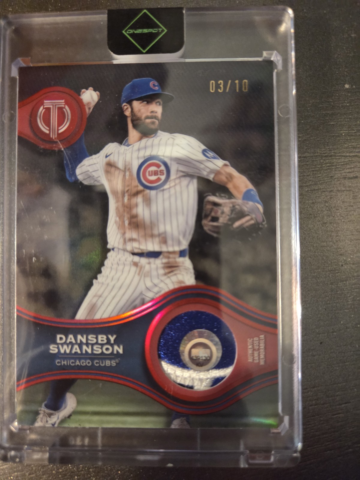 Dansby Swanson 2025 Topps Tribute Stamp of Approval Relic /10 Swanson 1khitgame