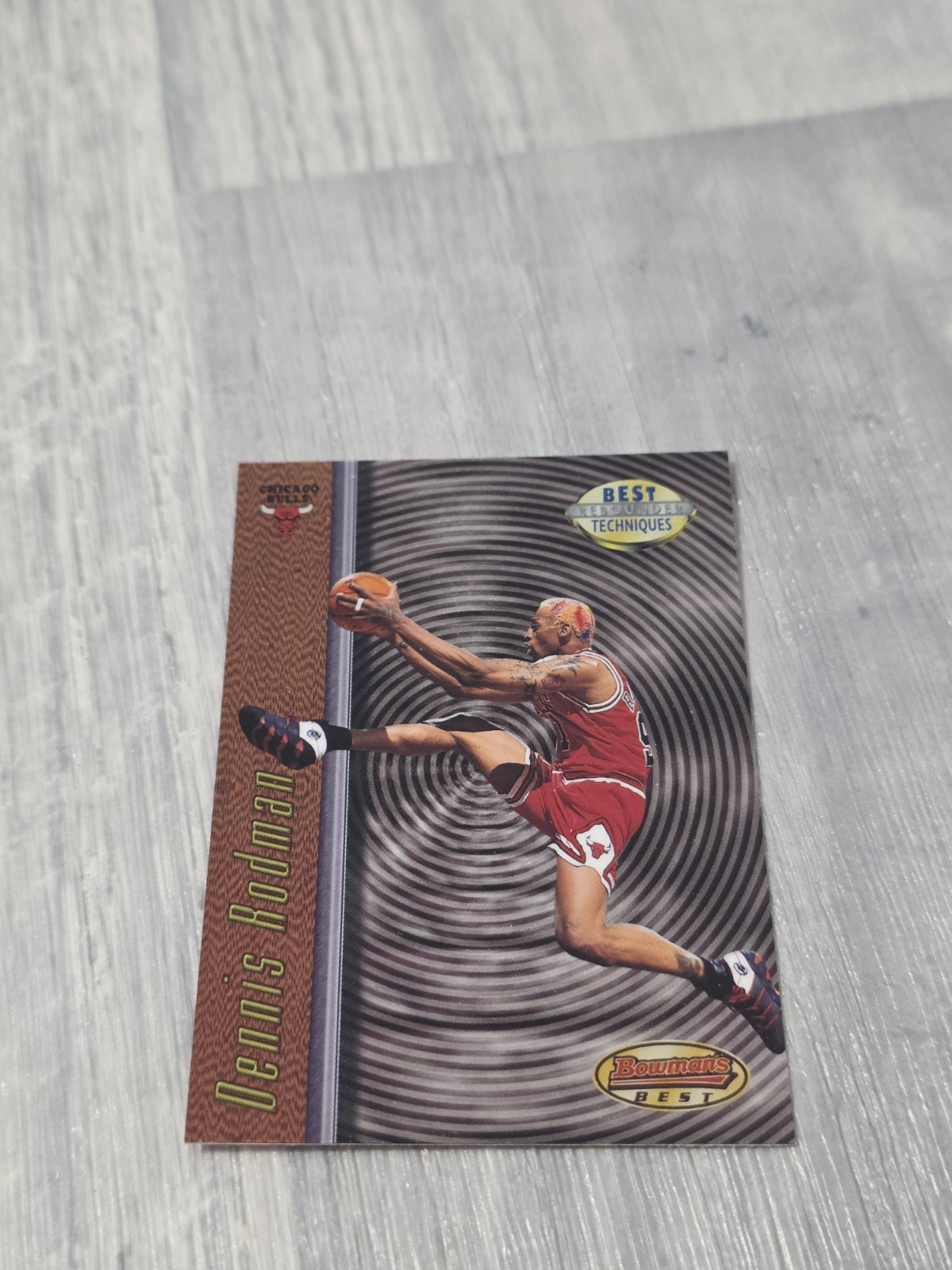1997-98 Bowman’s Best – Best Techniques Dennis Rodman #T7 – D469