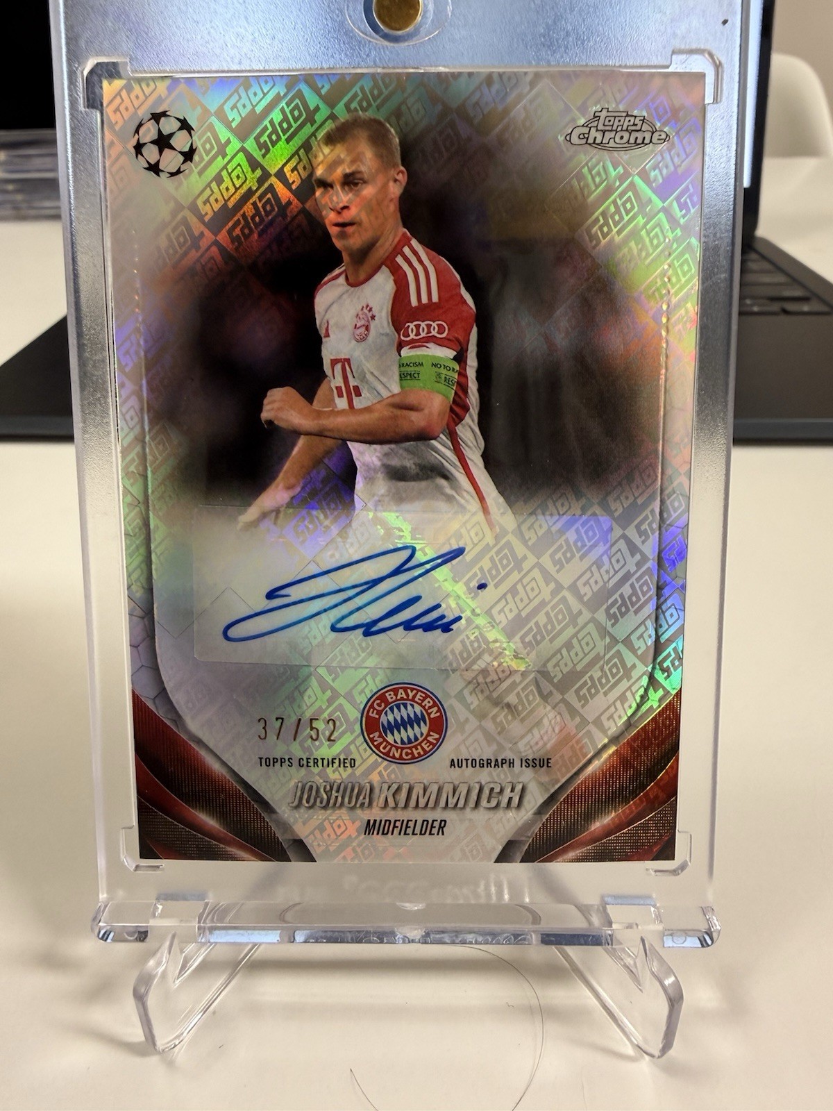 Joshua Kimmich Auto 37/50 Topps Chrome 2023/24 UCL Bayern Munich Germany