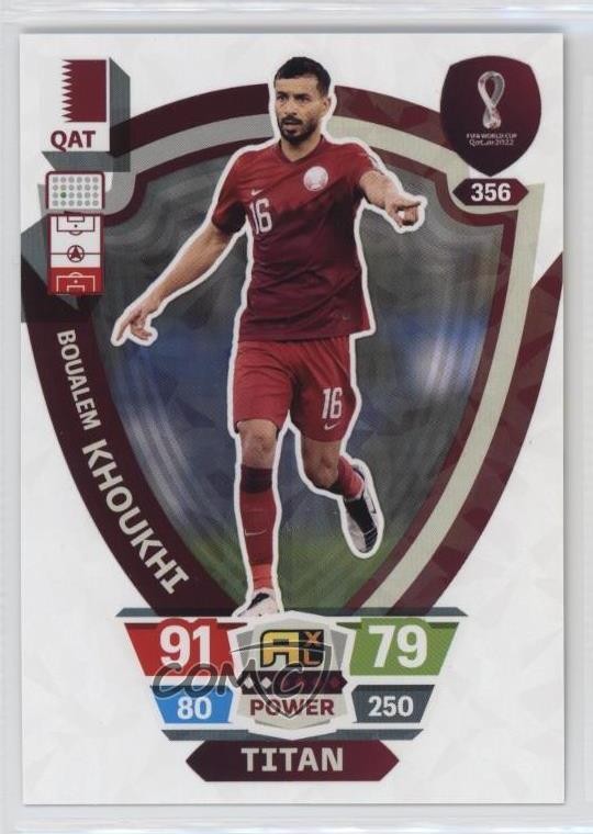 2022 Panini Adrenalyn XL FIFA World Cup Qatar Titan Boualem Khoukhi #356 5u3