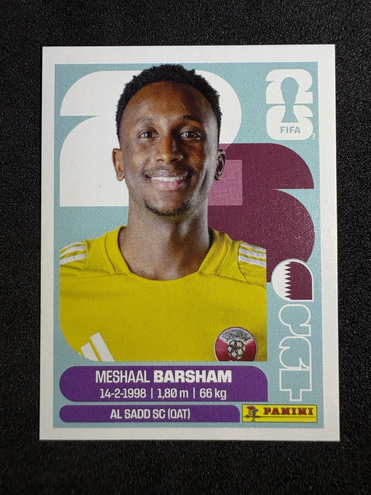 2026 Panini FIFA World Cup Sticker #QAT2 Meshaal Barsham Qatar