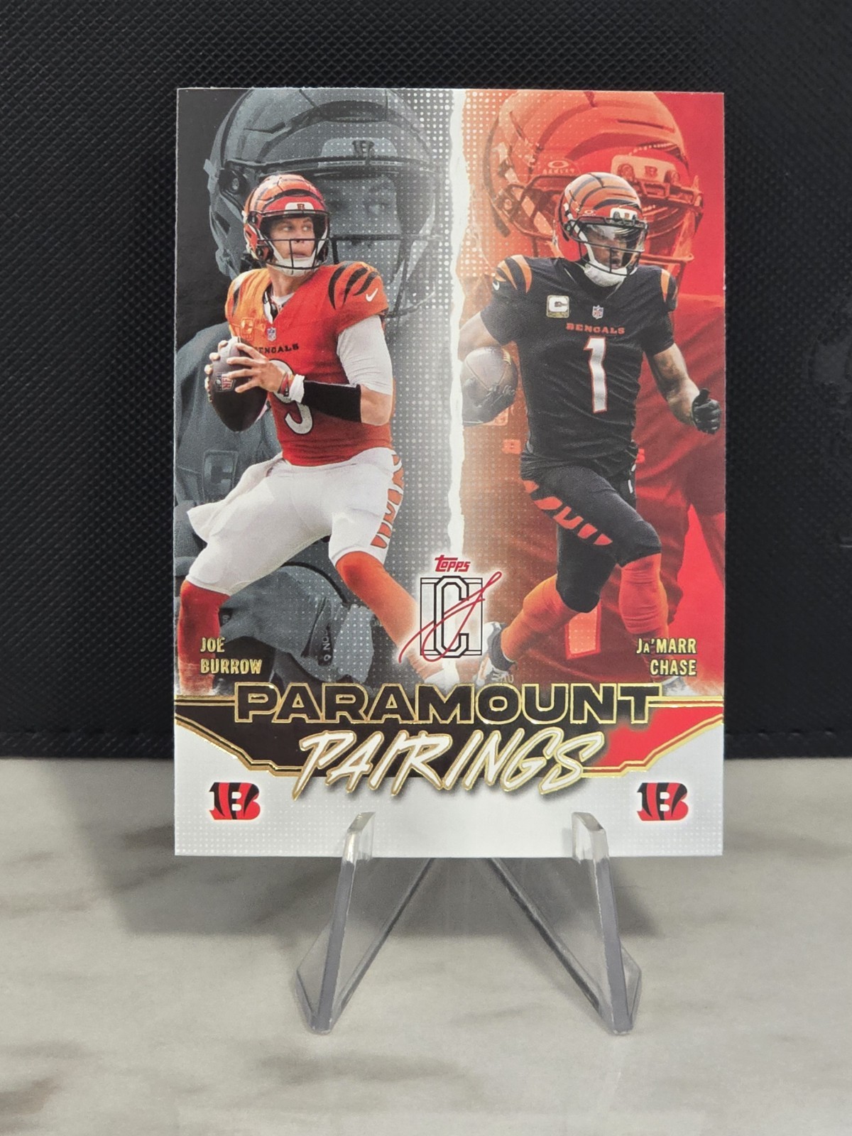 Joe Burrow & Ja’Marr Chase #PP-14 Topps Signature Paramount Pairings